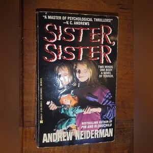 SISTER, SISTER - ANDREW NEIDERMAN (1992) VINTAGE  NOVEL - 90s HORROR